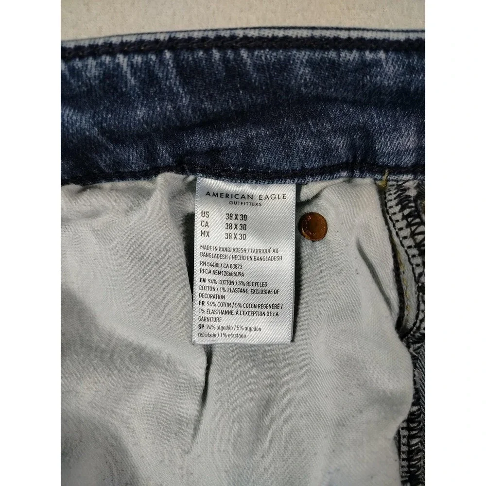 American Eagle Airflex+ Jeans Mens 38 Blue Medium Wash Athletic Fit Denim Casual
